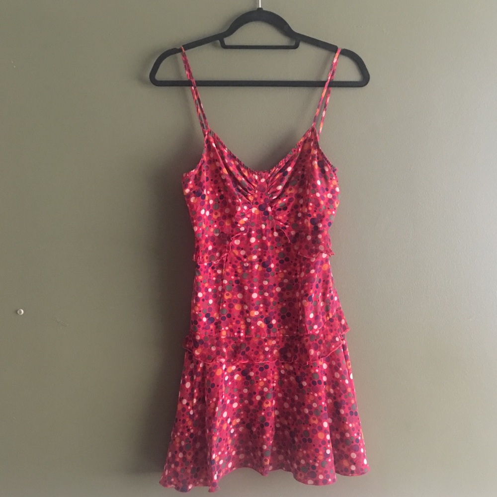 Flirty summer red dress